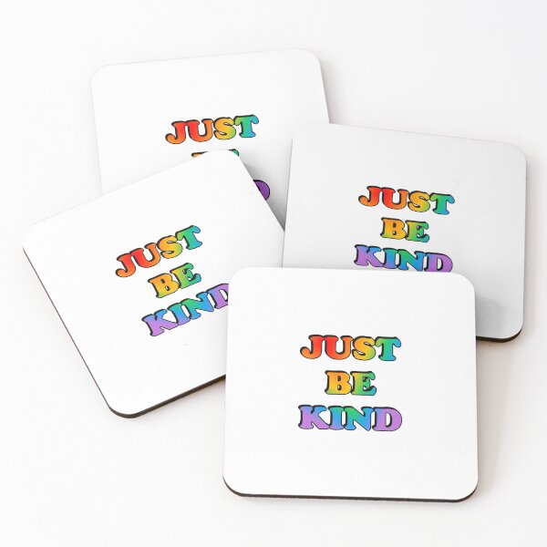 Item preview, Just be kind rainbow colors LGBT pride month designed and sold by Inspirationmotivation.