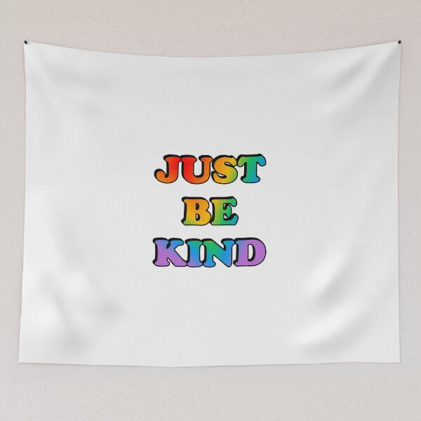 Item preview, Just be kind rainbow colors LGBT pride month designed and sold by Inspirationmotivation.