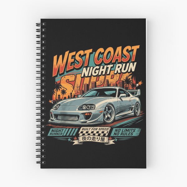 Item preview, Retro JDM Sports Car West Coast Night Runner designed and sold by Vermanartist.