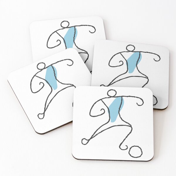 Item preview, Minimalist Football Player World Cup Print designed and sold by missbobbit.