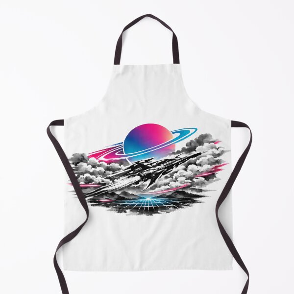 Item preview, Synthwave Sumi-e Starship designed and sold by KungPowUnicorn.