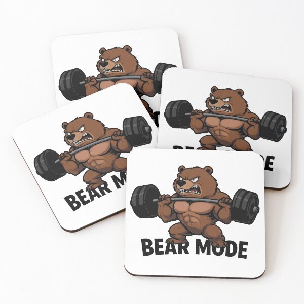 Item preview, Bear Mode Funny Weightlifting Gym Workout designed and sold by Nuvoro Gifts.