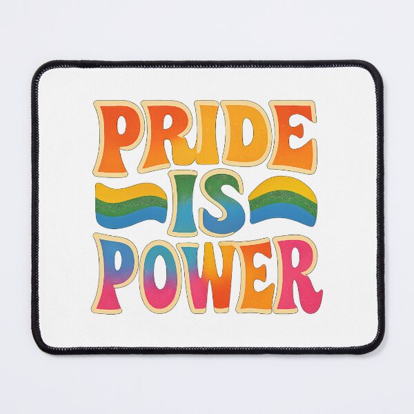 Item preview, Pride Is Power Retro Groovy Rainbow Queer Pride Typography designed and sold by Haus Of Sin.