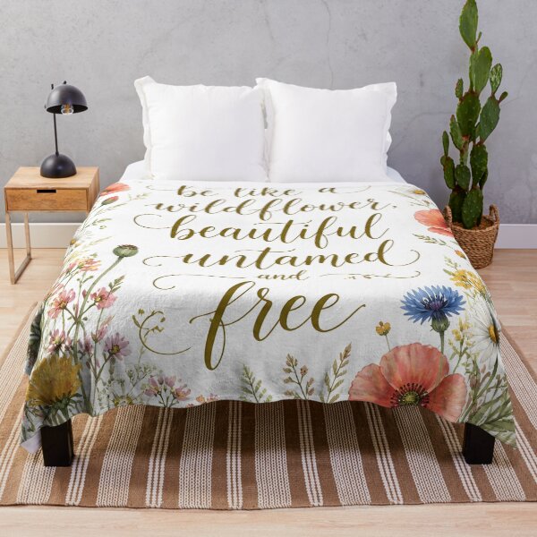 Item preview, Be Like A Wildflower Beautiful Untamed And Free Floral Art designed and sold by Luna-Flow.