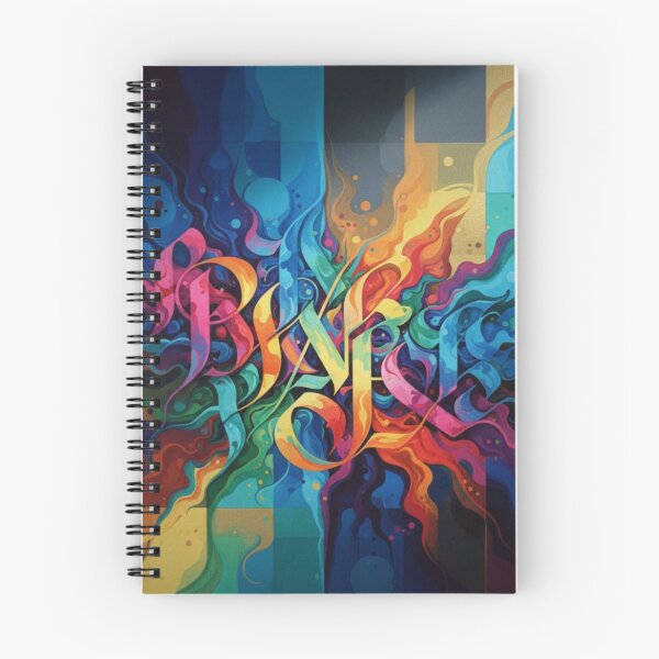Item preview, Paris Abstract – Colorful Calligraphy Design designed and sold by Dogandesighn.