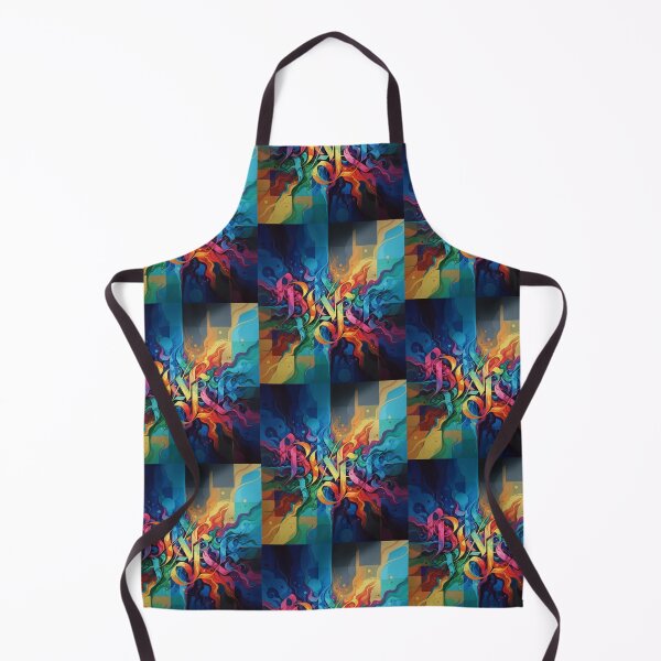 Item preview, Paris Abstract – Colorful Calligraphy Design designed and sold by Dogandesighn.