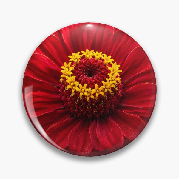Item preview, Luxury Botanical Serenity – Scarlet Zinnia designed and sold by Violafleurviolett.