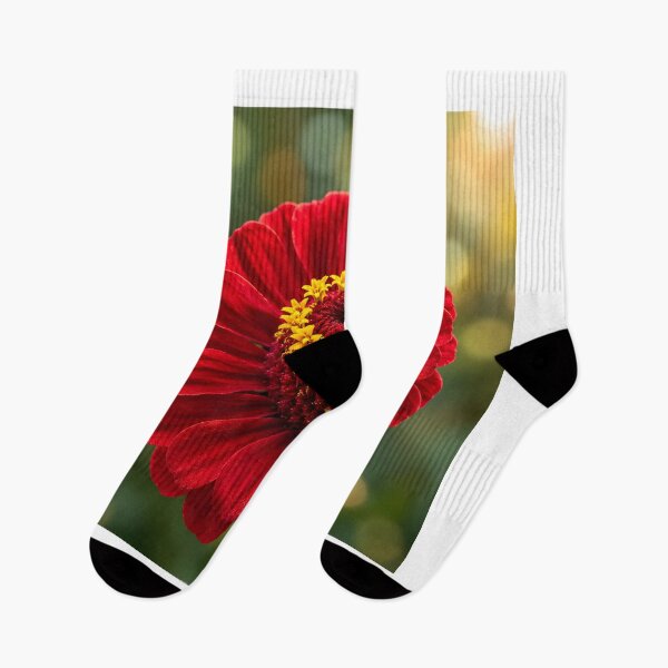 Item preview, Luxury Botanical Serenity – Scarlet Zinnia designed and sold by Violafleurviolett.