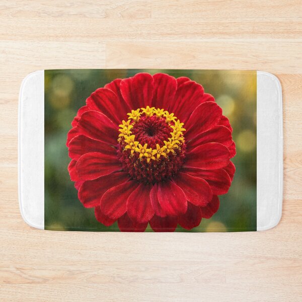 Item preview, Luxury Botanical Serenity – Scarlet Zinnia designed and sold by Violafleurviolett.