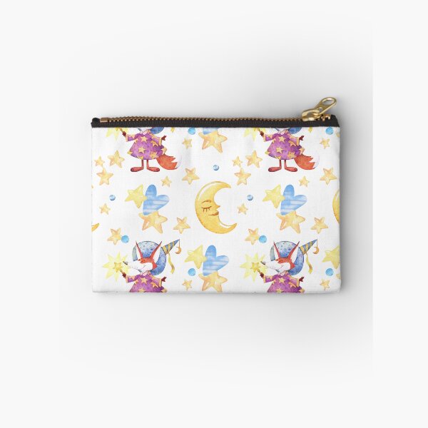 Item preview, Whimsical Wizard Fox Watercolor Pattern designed and sold by SashaZinch.