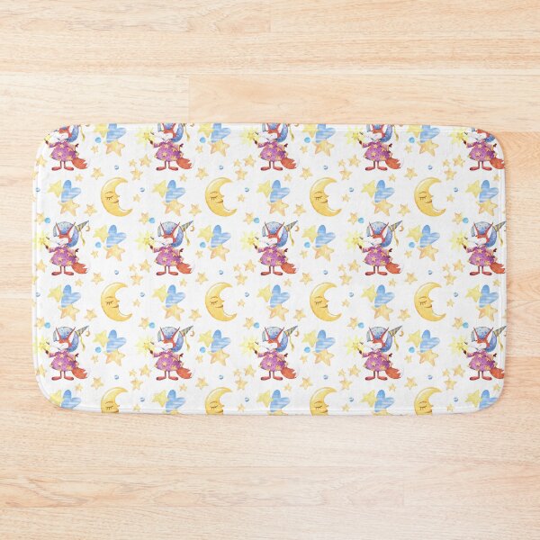 Item preview, Whimsical Wizard Fox Watercolor Pattern designed and sold by SashaZinch.