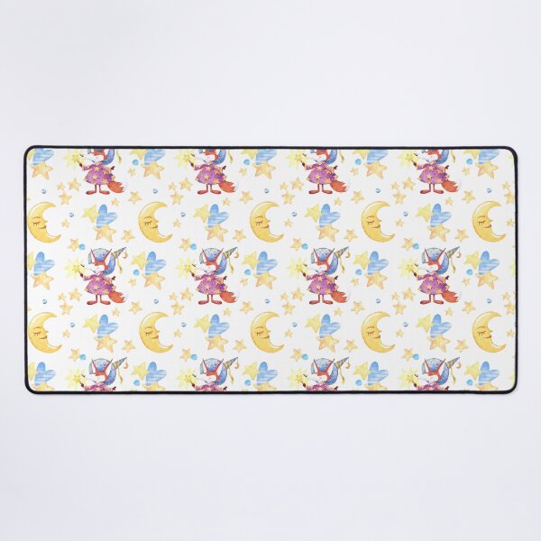 Item preview, Whimsical Wizard Fox Watercolor Pattern designed and sold by SashaZinch.
