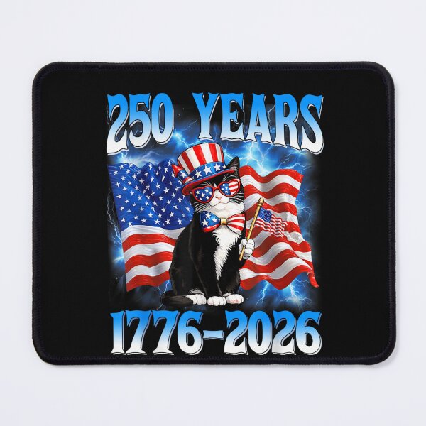 Item preview, 250 Years 1776-2026 American Independence Cat Patriot USA Anniversary designed and sold by GrumpySableye.