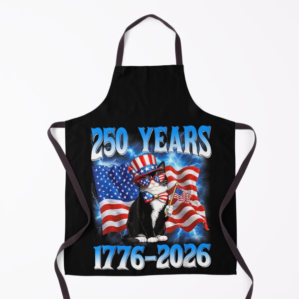 Item preview, 250 Years 1776-2026 American Independence Cat Patriot USA Anniversary designed and sold by GrumpySableye.