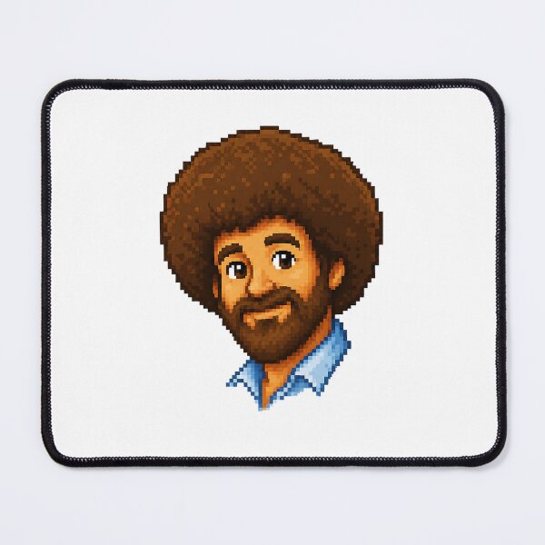 Item preview, Bob Ross Pixel Portrait Fan Art designed and sold by ANiyati.