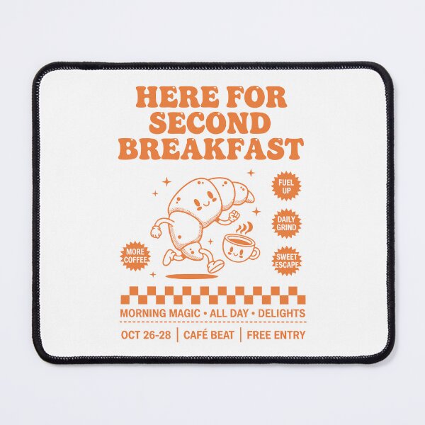 Item preview, Breakfast Funny Brunch Coffee Second Breakfast designed and sold by LuminOrb.