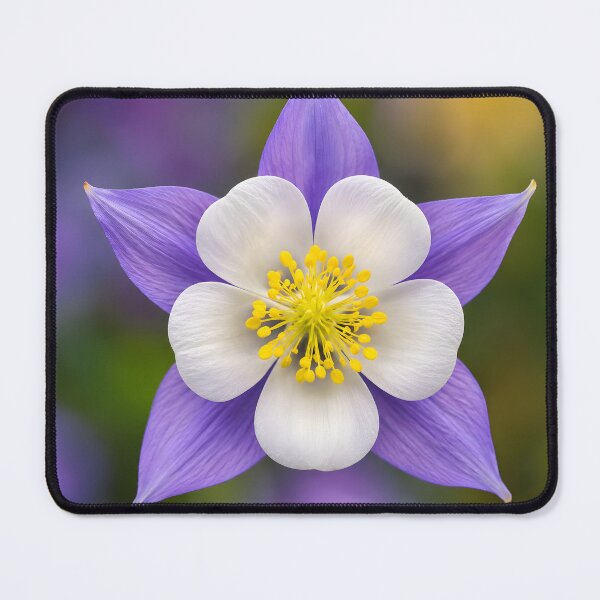 Item preview, Luxury Botanical - Blue Columbine designed and sold by Violafleurviolett.