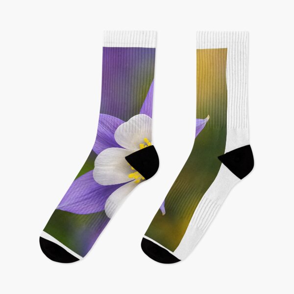 Item preview, Luxury Botanical - Blue Columbine designed and sold by Violafleurviolett.