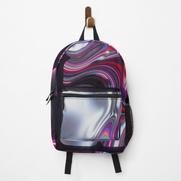 Item preview, Abstract Liquid Metal Art with Neon Flow and Modern Chromatic Motion Design designed and sold by FotoworldEdel.