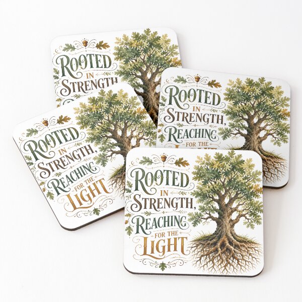 Item preview, Rooted In Strength Reaching For The Light Oak Tree Art designed and sold by Luna-Flow.