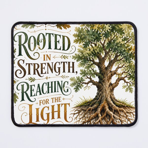 Item preview, Rooted In Strength Reaching For The Light Oak Tree Art designed and sold by Luna-Flow.