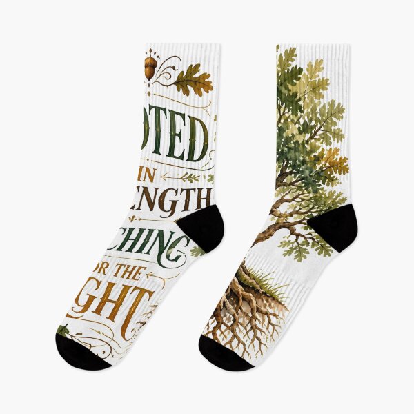 Item preview, Rooted In Strength Reaching For The Light Oak Tree Art designed and sold by Luna-Flow.