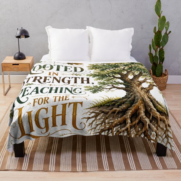 Item preview, Rooted In Strength Reaching For The Light Oak Tree Art designed and sold by Luna-Flow.