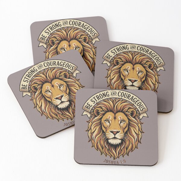 Item preview, Strong And Courageous Lion designed and sold by PosiPrints.