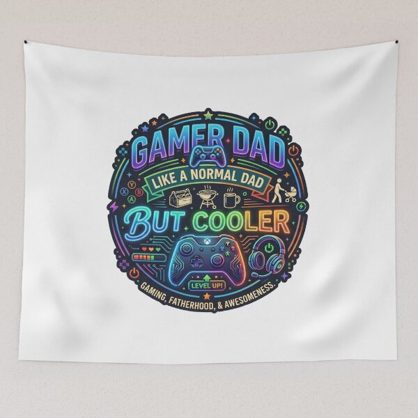 Item preview, Gamer Dad: Like a Normal Dad But Cooler designed and sold by Zack's Digital Threads.