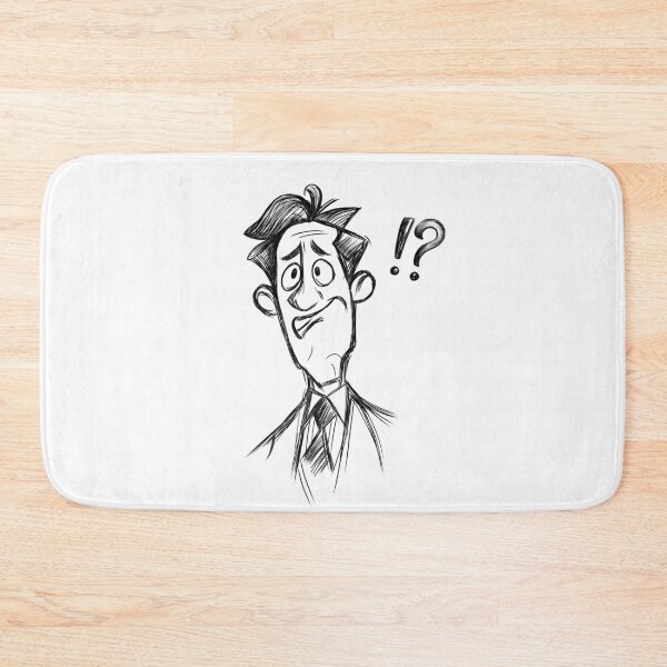 Item preview, Confused  Man Reaction Sketch | Skeptical Office Humor Gift designed and sold by FMproject.
