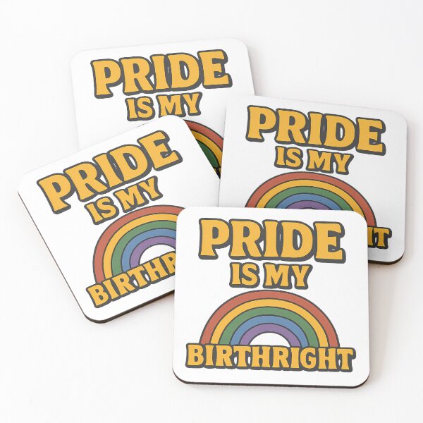 Item preview, Pride Is My Birthright Bold Rainbow Queer Pride Typography designed and sold by Haus Of Sin.