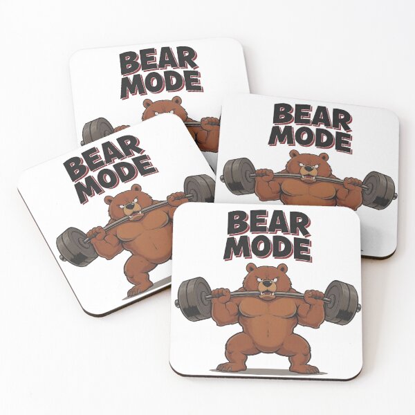 Item preview, Bear Mode Weightlifting Gym Training Design designed and sold by Nuvoro Gifts.
