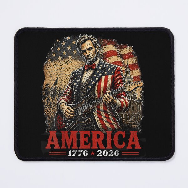 Item preview, America 1776 2026 Abraham Lincoln Patriotic USA History designed and sold by GrumpySableye.