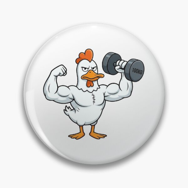 Item preview, Too Strong To Fry – Funny Muscular Chicken Gym Workout Design designed and sold by Charonde.