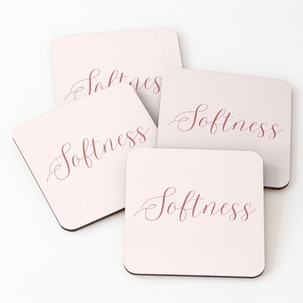Item preview, Softness Pink Typography Pastel Background Minimal Aesthetic Design designed and sold by KleanGirlAesthetics.
