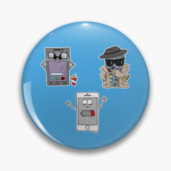 Item preview, Funny Smartphone Sticker Pack | Cute Cell Phone Meme Cartoon designed and sold by MyxaART.