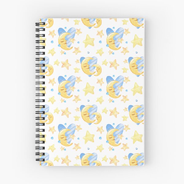 Item preview, Celestial Moon & Stars Watercolor Pattern designed and sold by White Rabbit Design .