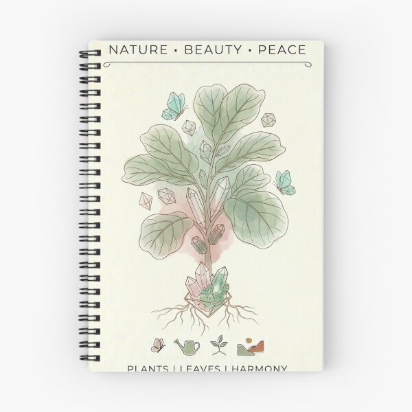 Item preview, Fiddle Leaf Fig and Crystals - Botanical Boho Art designed and sold by PhotoWoman.