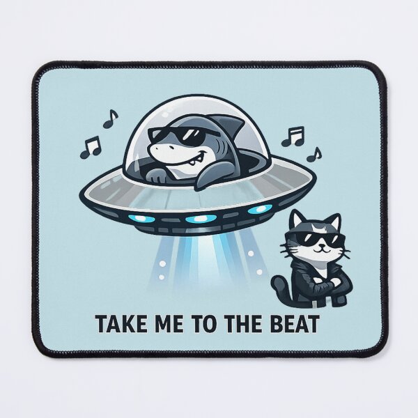 Item preview, Take Me to the Beat – Funny UFO Music Design designed and sold by Dogandesighn.
