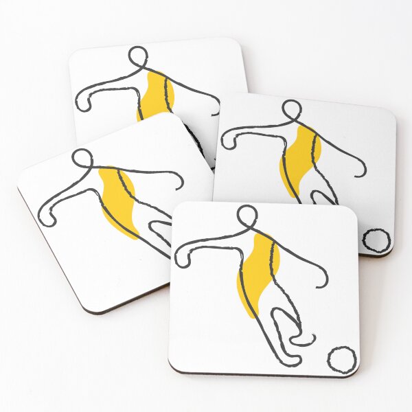 Item preview, Minimalist Football Player World Cup Print designed and sold by missbobbit.