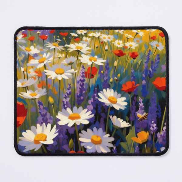 Item preview, Wildflower Meadow | Colorful Impressionist Flower Field Art designed and sold by Trail Echo Prints.