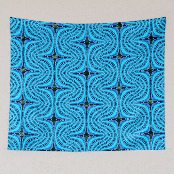 Item preview, Abstract Pattern "A turquoise-blue glow" designed and sold by Gluecknika.