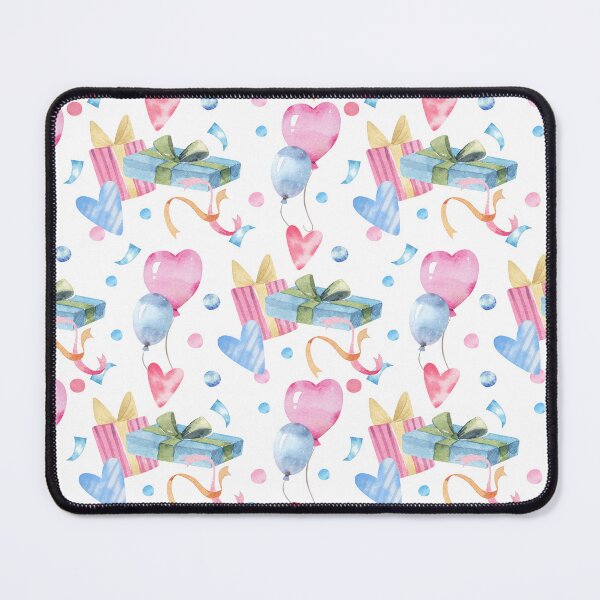 Item preview, Watercolor Birthday Gifts & Balloons Pattern designed and sold by SashaZinch.
