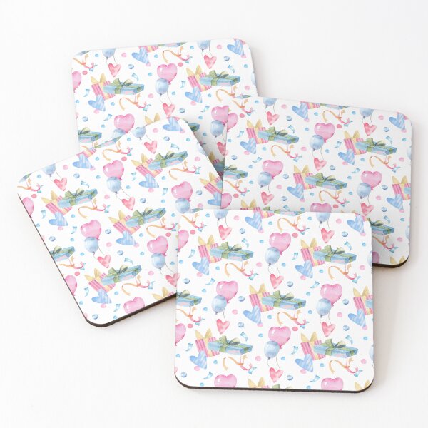 Item preview, Watercolor Birthday Gifts & Balloons Pattern designed and sold by White Rabbit Design .