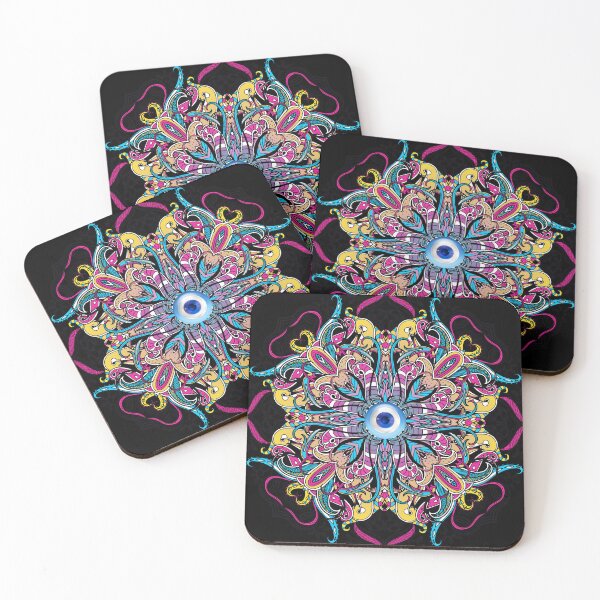Item preview, Mati Evil Eye Colorful Cross designed and sold by Yiorgos Designs.