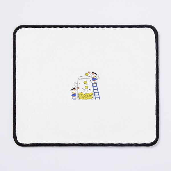 Item preview, Kids Saving Money in Jar Illustration designed and sold by DailyDoodlesBySumbul.