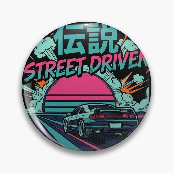 Item preview, Retro Synthwave JDM Sports Car Street Driven Sunset Legend designed and sold by Vermanartist.