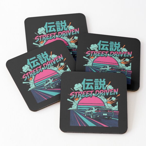 Item preview, Retro Synthwave JDM Sports Car Street Driven Sunset Legend designed and sold by Vermanartist.
