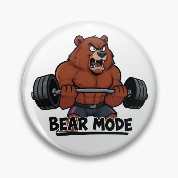 Item preview, Bear Mode Heavy Weightlifting Gym Design designed and sold by Nuvoro Gifts.