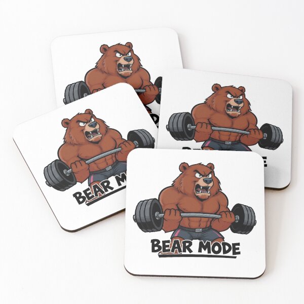 Item preview, Bear Mode Heavy Weightlifting Gym Design designed and sold by Nuvoro Gifts.